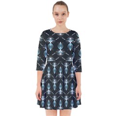 Seamless Pattern Background Smock Dress