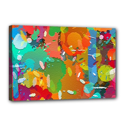 Background Colorful Abstract Canvas 18  X 12  by Nexatart