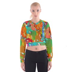 Background Colorful Abstract Cropped Sweatshirt