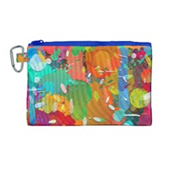 Background Colorful Abstract Canvas Cosmetic Bag (large)