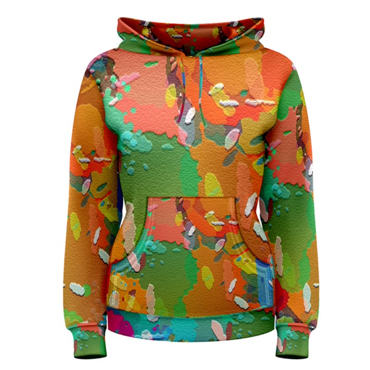 Background Colorful Abstract Women s Pullover Hoodie