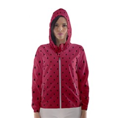 Watermelon Minimal Pattern Hooded Wind Breaker (women) by jumpercat