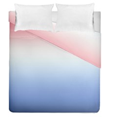 Red And Blue Duvet Cover Double Side (queen Size)