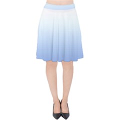 Red And Blue Velvet High Waist Skirt by jumpercat