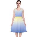 Sun Goes Down V-Neck Midi Sleeveless Dress  View1