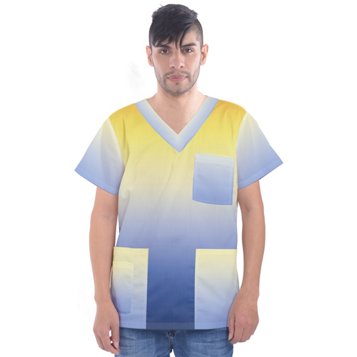 Sun Goes Down Men s V-Neck Scrub Top