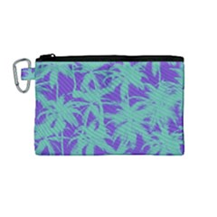 Electric Palm Tree Canvas Cosmetic Bag (medium)