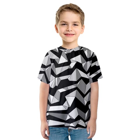 Polynoise Lowpoly Kids  Sport Mesh Tee by jumpercat