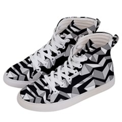 Polynoise Lowpoly Women s Hi-top Skate Sneakers