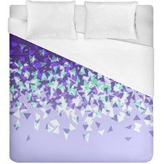 Purple Disintegrate Duvet Cover (king Size) by jumpercat