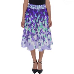 Purple Disintegrate Perfect Length Midi Skirt by jumpercat