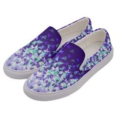 Purple Disintegrate Men s Canvas Slip Ons by jumpercat