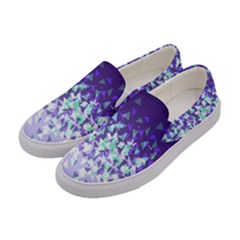 Purple Disintegrate Women s Canvas Slip Ons by jumpercat