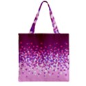 Pink Disintegrate Zipper Grocery Tote Bag View2