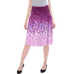 Pink Disintegrate Midi Beach Skirt by jumpercat