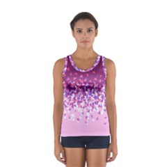 Pink Disintegrate Sport Tank Top  by jumpercat