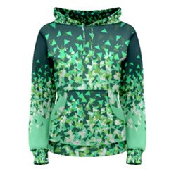 Green Disintegrate Women s Pullover Hoodie by jumpercat