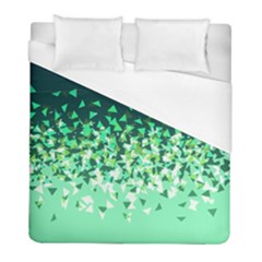 Green Disintegrate Duvet Cover (full/ Double Size) by jumpercat