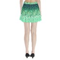 Green Disintegrate Pleated Mini Skirt View2