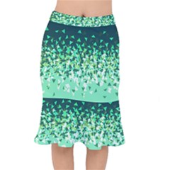 Green Disintegrate Mermaid Skirt by jumpercat