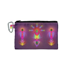 Abstract Bright Colorful Background Canvas Cosmetic Bag (small)