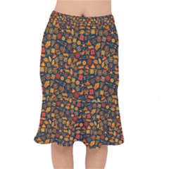 Pattern Background Ethnic Tribal Mermaid Skirt