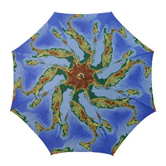 Italy Alpine Alpine Region Map Golf Umbrellas by Nexatart