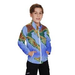 Italy Alpine Alpine Region Map Wind Breaker (kids)