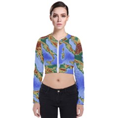 Italy Alpine Alpine Region Map Bomber Jacket