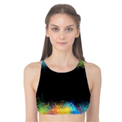 Frame Border Feathery Blurs Design Tank Bikini Top by Nexatart