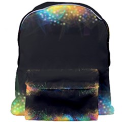 Frame Border Feathery Blurs Design Giant Full Print Backpack