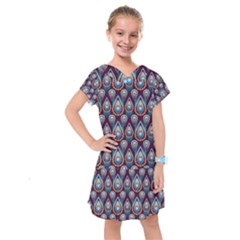 Seamless Pattern Pattern Kids  Drop Waist Dress by Nexatart