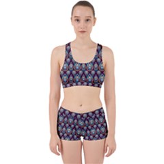 Seamless Pattern Pattern Work It Out Sports Bra Set