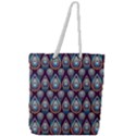 Seamless Pattern Pattern Full Print Rope Handle Tote (Large) View1