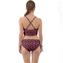 Floral Dots Maroon Mini Tank Bikini Set View2