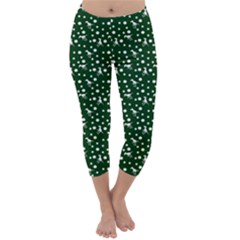 Dinosaurs Green Capri Winter Leggings  by snowwhitegirl