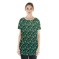 Dinosaurs Green Skirt Hem Sports Top