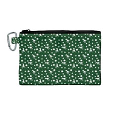 Dinosaurs Green Canvas Cosmetic Bag (medium)