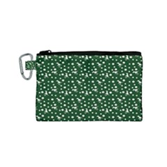 Dinosaurs Green Canvas Cosmetic Bag (small)