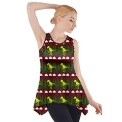 Dino In The Mountains Red Side Drop Tank Tunic by snowwhitegirl