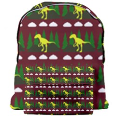 Dino In The Mountains Red Giant Full Print Backpack