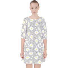 Daisy Dots Grey Pocket Dress