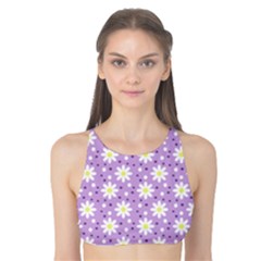 Daisy Dots Lilac Tank Bikini Top by snowwhitegirl