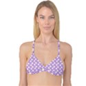 Daisy Dots Lilac Reversible Tri Bikini Top View1