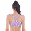 Daisy Dots Lilac Plunge Bikini Top View2