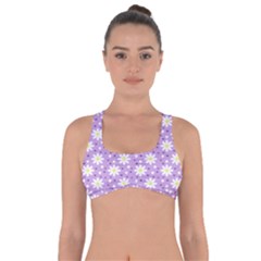 Daisy Dots Lilac Got No Strings Sports Bra