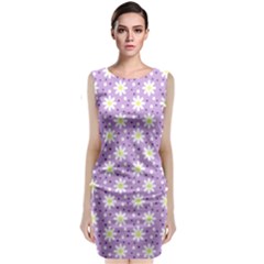 Daisy Dots Lilac Classic Sleeveless Midi Dress by snowwhitegirl