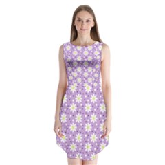 Daisy Dots Lilac Sleeveless Chiffon Dress   by snowwhitegirl