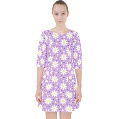 Daisy Dots Lilac Pocket Dress by snowwhitegirl