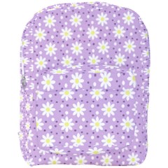 Daisy Dots Lilac Full Print Backpack by snowwhitegirl